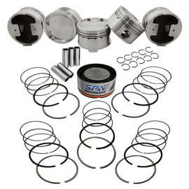 SPA Turbo Forged piston and rings set 83mm Fiat/Lancia inline 5cyl 20V