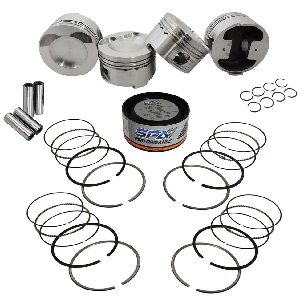 SPA Turbo Forged piston and rings set 83mm VW/Audi 2.0L TSI 20mm pin