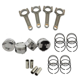 SPA Turbo FORGED PISTON AND RINGS SET 83,5MM VW/AUDI 2.0L TSI + 144MM X 20MM HIGH PERFORMANCE STEEL BASIC CONNECTING ROD SET 3/8
