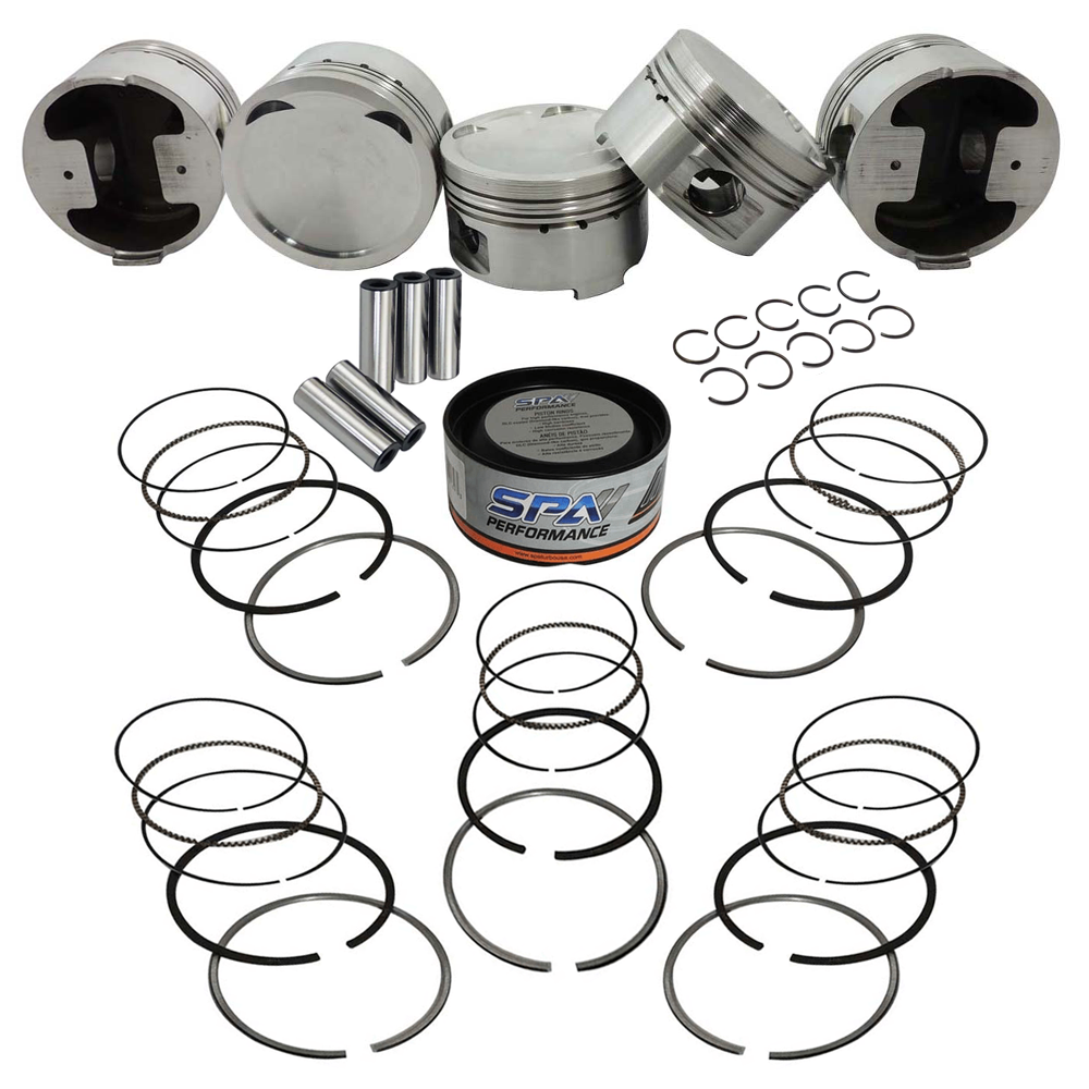 SPA Turbo Forged piston and rings set 83.5mm VW 2.5L Jetta MK5 07k