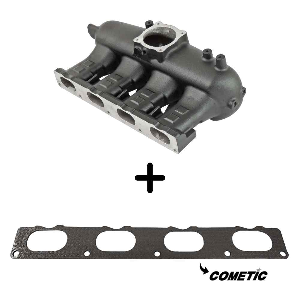 SPA Turbo VW AUDI 2.0T FSI / 2.0 TSI aluminum intake manifold - Black - NEW VERSION + COMETIC intake manifold Flange Gasket