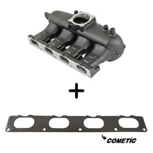 Load image into Gallery viewer, SPA Turbo VW AUDI 2.0T FSI / 2.0 TSI aluminum intake manifold - Black - NEW VERSION + COMETIC intake manifold Flange Gasket
