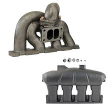 Load image into Gallery viewer, SPA Turbo 2.0L TSI / FSI T3 Twin Scroll Turbo Exhaust Manifold Transverse Engines + aluminum intake manifold - Black