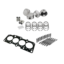 Load image into Gallery viewer, SPA Turbo Forged flat top piston and rings set 83.5mm VW ABA 2.0L 8V + Decompression Head Gasket Spacer - 1.5mm + 136mm head stud set