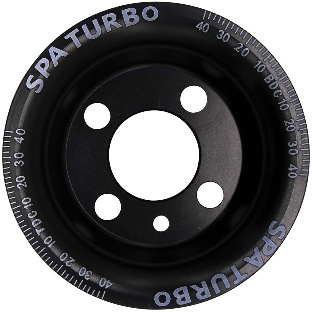 SPA Turbo VW syncro Audi 80 90 100 4000 rabbit 1.8 8v underdrive Pulley - BLACK + VW 8V super light crank timing gear