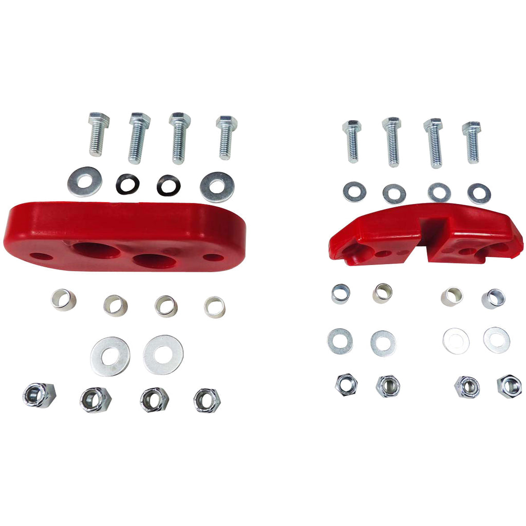 SPA Turbo Rear Swing Axle Boots Pair - Black + Urethane Transmission Mount Kit for VW BUG/Beetle/Buggy/Baja