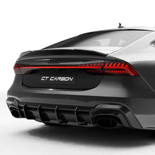 Load image into Gallery viewer, TRE AUDI RS7 C8 PRE-PREG 2X2 CARBON FIBRE REAR SPOILER BY CT DESIGN (2019+)