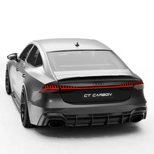 Load image into Gallery viewer, TRE AUDI RS7 C8 PRE-PREG 2X2 CARBON FIBRE REAR SPOILER BY CT DESIGN (2019+)