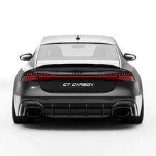 Load image into Gallery viewer, TRE AUDI RS7 C8 PRE-PREG 2X2 CARBON FIBRE REAR SPOILER BY CT DESIGN (2019+)
