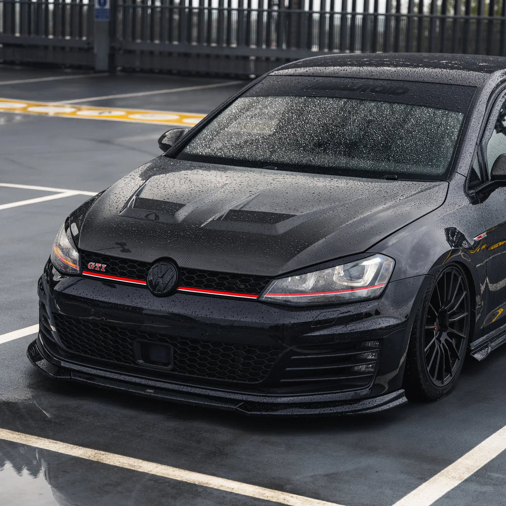 Zaero Design VW Golf GTI Mk7 EVO-1 Gloss Black Front Splitter