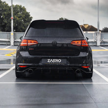 Load image into Gallery viewer, Zaero Design VW Golf GTI Mk7 EVO-1 Gloss Black Rear Diffuser