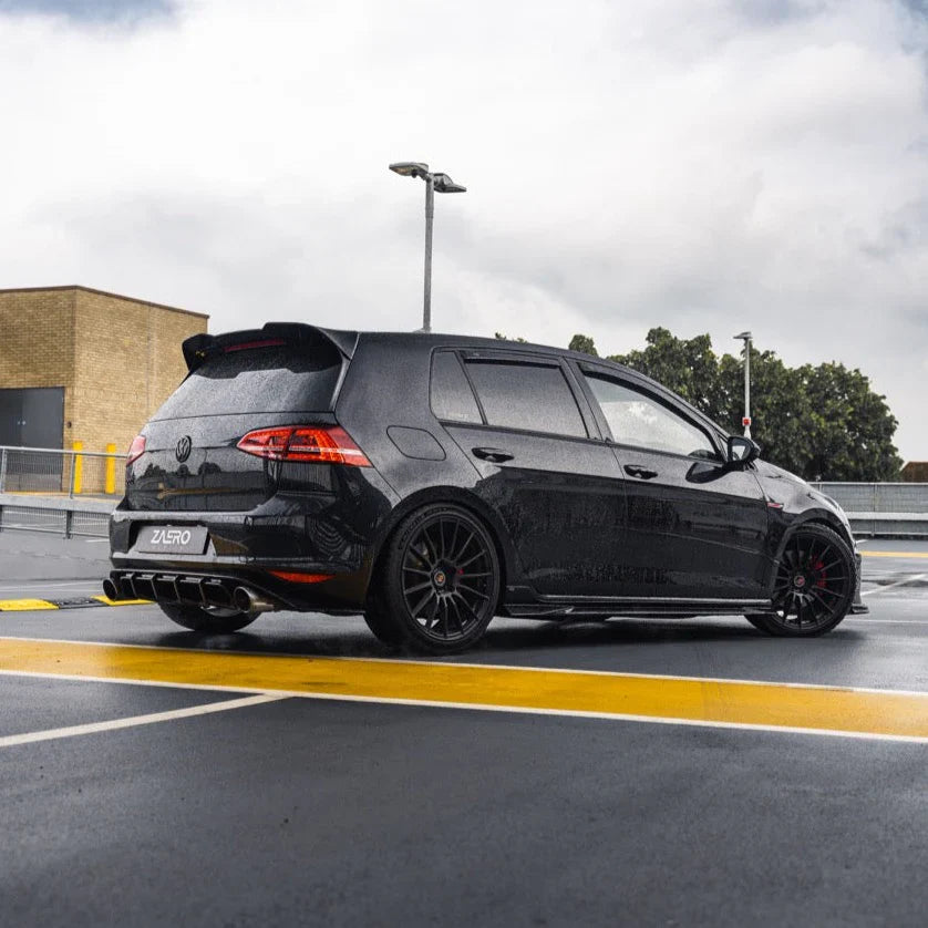 Zaero Design VW Golf GTI Mk7 EVO-1 Gloss Black Rear Diffuser