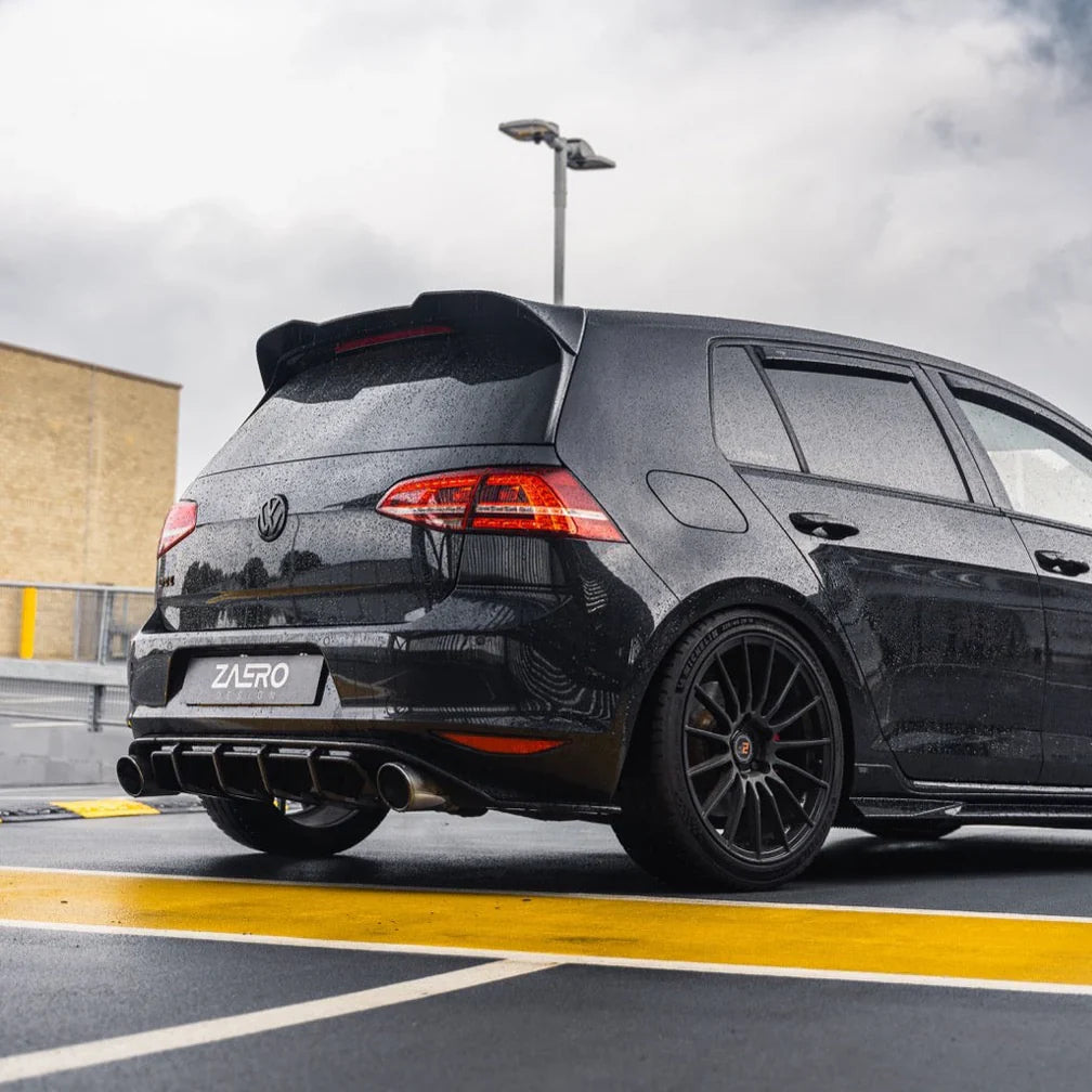 Zaero Design VW Golf GTI Mk7 EVO-1 Gloss Black Rear Diffuser