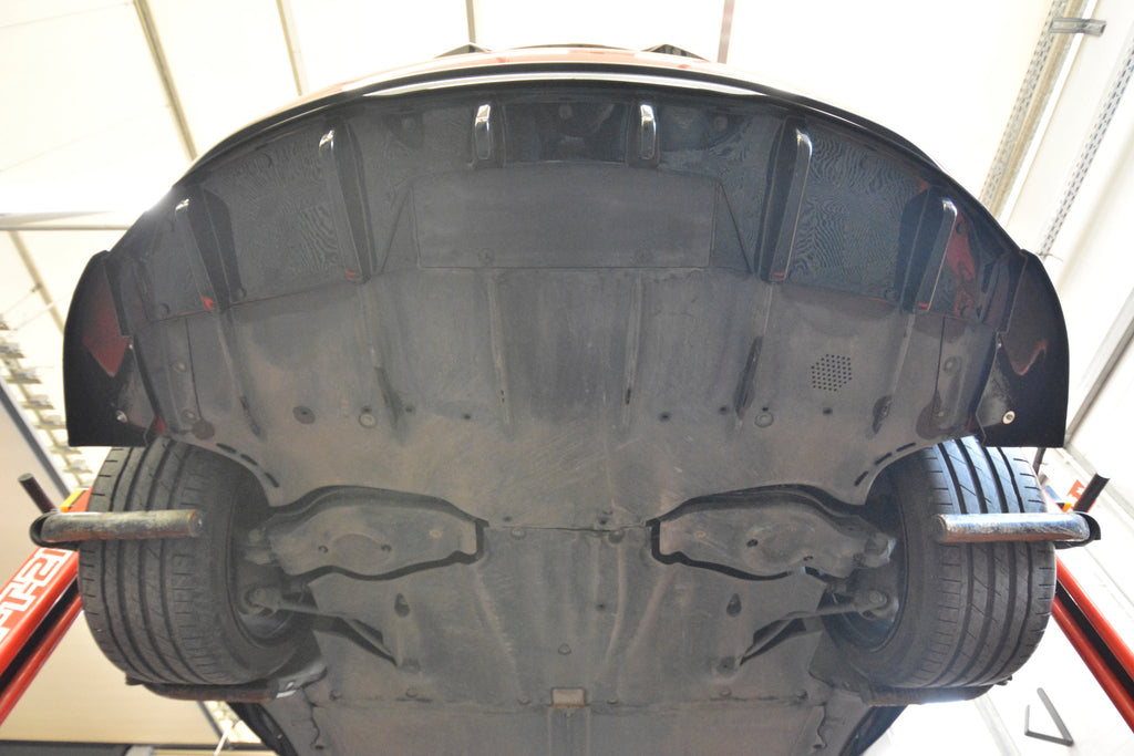 MAXTON DESIGN REAR SPLITTER (WITH VERTICAL BARS) V.2 TESLA MODEL 3 PROJECT HIGHLAND(FACELIFT)