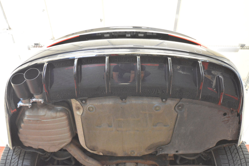 MAXTON DESIGN Rear Valance Audi A4 B8 (Version with single exhausts on two sides)
