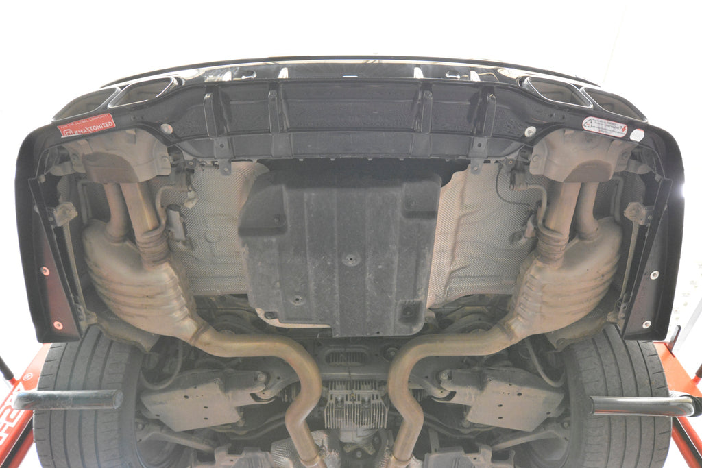 MAXTON DESIGN Rear Splitter (with vertical bars) Mercedes-AMG C63 Sedan / Estate W205 Facelift