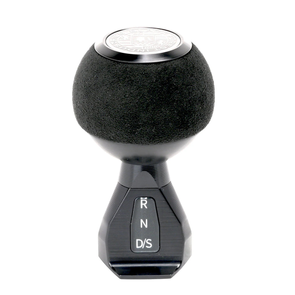 dsg gear shift knob MK8 GS2 Alcantara (VW MQB Evo Auto/DSG) Orange Alcantara / Black Anodized