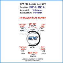 Load image into Gallery viewer, SPA Turbo Fiat Lancia Coupe 20v 260°/252° camshaft set - PRE SALE