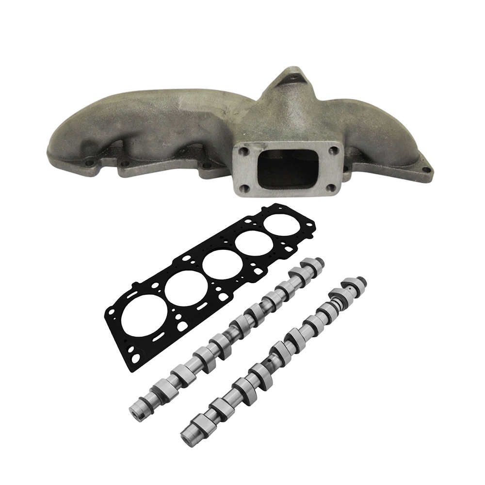 SPA Turbo T3 turbo manifold + 260°/252° camshaft set + MLS head gasket for Fiat/Lancia inline 5cyl 20V