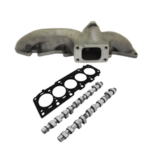 Load image into Gallery viewer, SPA Turbo T3 turbo manifold + 260°/252° camshaft set + MLS head gasket for Fiat/Lancia inline 5cyl 20V