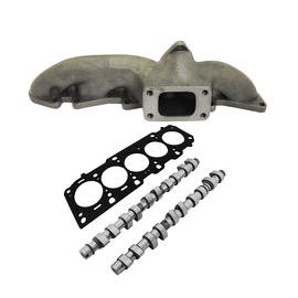 SPA Turbo T3 turbo manifold + 260°/252° camshaft set + MLS head gasket for Fiat/Lancia inline 5cyl 20V