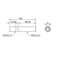 Load image into Gallery viewer, SPA Turbo FORGED WHEEL STUD COMPETITION TYPE 62mm M12x1.5 – Pack of 16