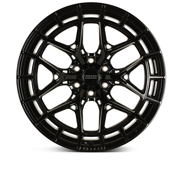 Vossen HFX-1 22x10 / 6x139.7 BP / ET-18 / 106.1 CB / Super Deep - Gloss Black Wheel