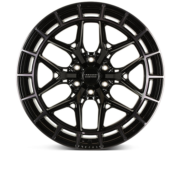 Vossen HFX-1 22x9.5 / 6x139.7 BP / ET20 / 106.1 CB / Deep - Tinted Gloss Black Wheel