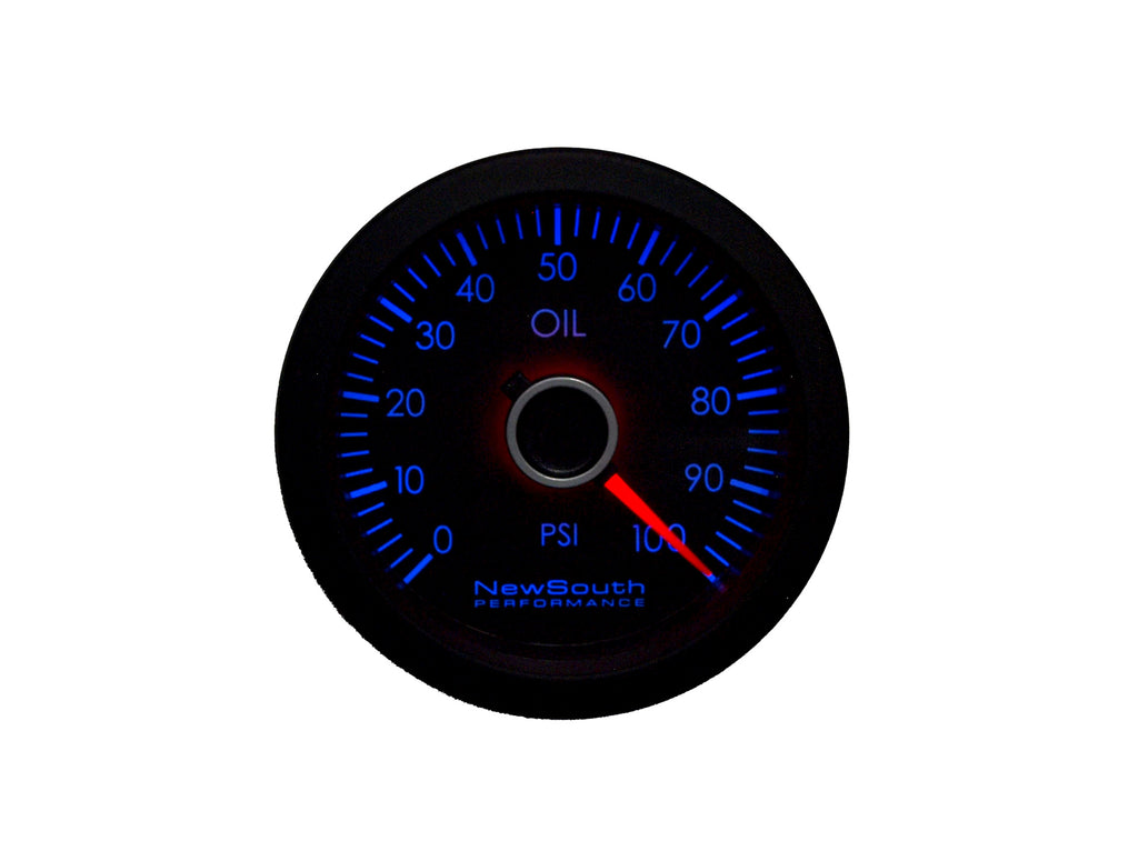 New South Performance - Indigo Gauge - 52mm 100psi Oil Pressure