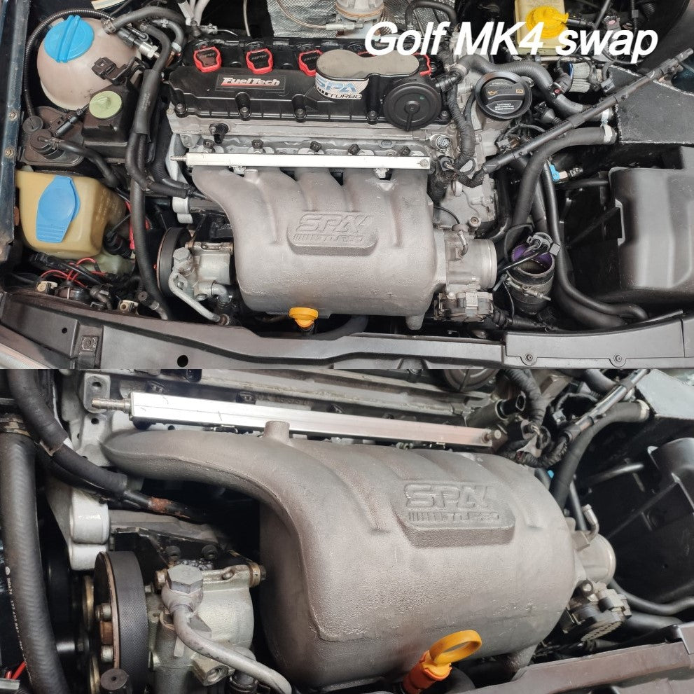 SPA Turbo VW Jetta / Golf MK4 2.5L 5 cylinder 20V 07K T3 top mount turbo manifold + Intake manifold