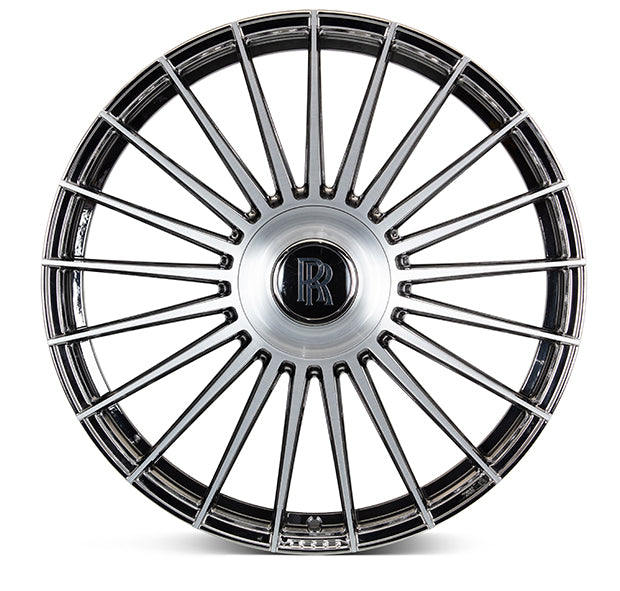 Vossen HF-8 22x9 / 5x112 BP / ET25 / 66.5 CB / Flat - EMC Polished / Brushed Wheel