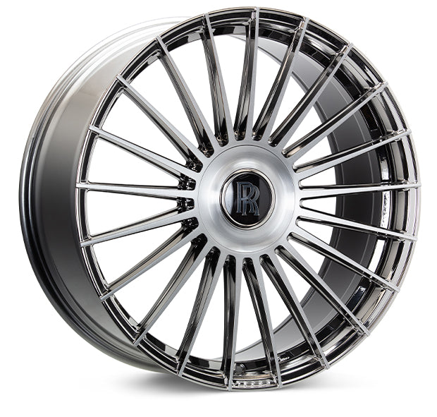 Vossen HF-8 22x9 / 5x112 BP / ET32 / 66.5 CB / Flat - EMC Polished / Brushed Wheel