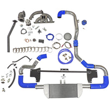 Load image into Gallery viewer, SPA Turbo TWIN SCROLL TOP MOUNT TMA16 TURBO KIT + FRONT INTERCOOLER VW 1.8 20V TRANSVERSAL WITHOUT TURBOCHARGER - BLUE HOSE