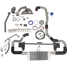 Load image into Gallery viewer, SPA Turbo TWIN SCROLL TOP MOUNT TMA16 TURBO KIT + FRONT MOUNT INTERCOOLER VW 1.8 20V TRANSVERSAL, BLACK HOSES, TURBO NOT INCLUDED