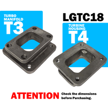 Load image into Gallery viewer, SPA Turbo T3 for T4 cast iron flange turbocharger/turbo manifold adapter/conversion