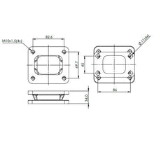 Load image into Gallery viewer, SPA Turbo T3 for T4 cast iron flange turbocharger/turbo manifold adapter/conversion