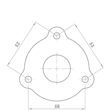 Load image into Gallery viewer, SPA Turbo L fitting wastegate block off flange