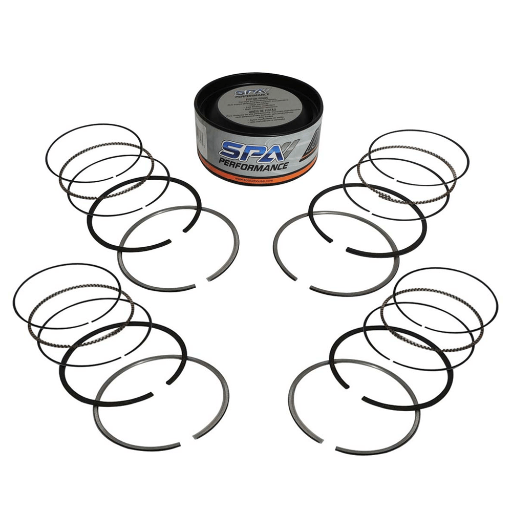 SPA Turbo 83,75mm performance piston rings for 4 cylinder engines - 1,5 / 1,5 / 2,0mm thickness - Set