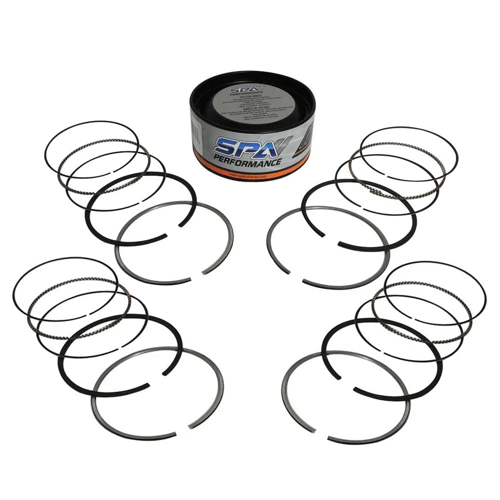 SPA Turbo Forged piston and rings set 83mm VW ABA 2.0L 8V + VW 159mm x 20mm High Performance Basic Connecting Rod Set 3/8" bolt (1000hp) +decompression Head Gasket Spacer - 1.5mm + Head stud set