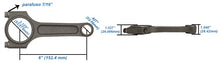 Load image into Gallery viewer, SPA Turbo Chevy II 2.5L / 4 CYLINDERS 6" x .927 / 152.4mm x 23.56mm high performance basic connecting rod set