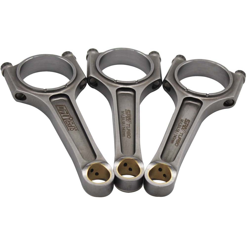 SPA Turbo VW 140 MM 4340 A-BEAM forged connecting rods UP TSI GTI 1.0 3 cylinder 19mm 3 pcs set