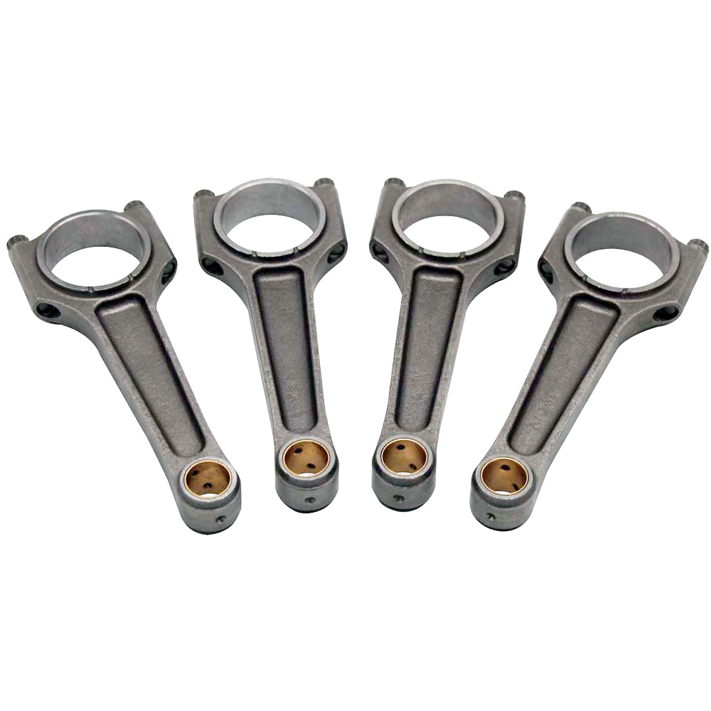 SPA Turbo Forged piston and rings set 83mm VW 2.0L 16V ABF + VW 159mm x 20mm High Performance Steel Basic Connecting Rod set 3/8" bolt (1000hp)