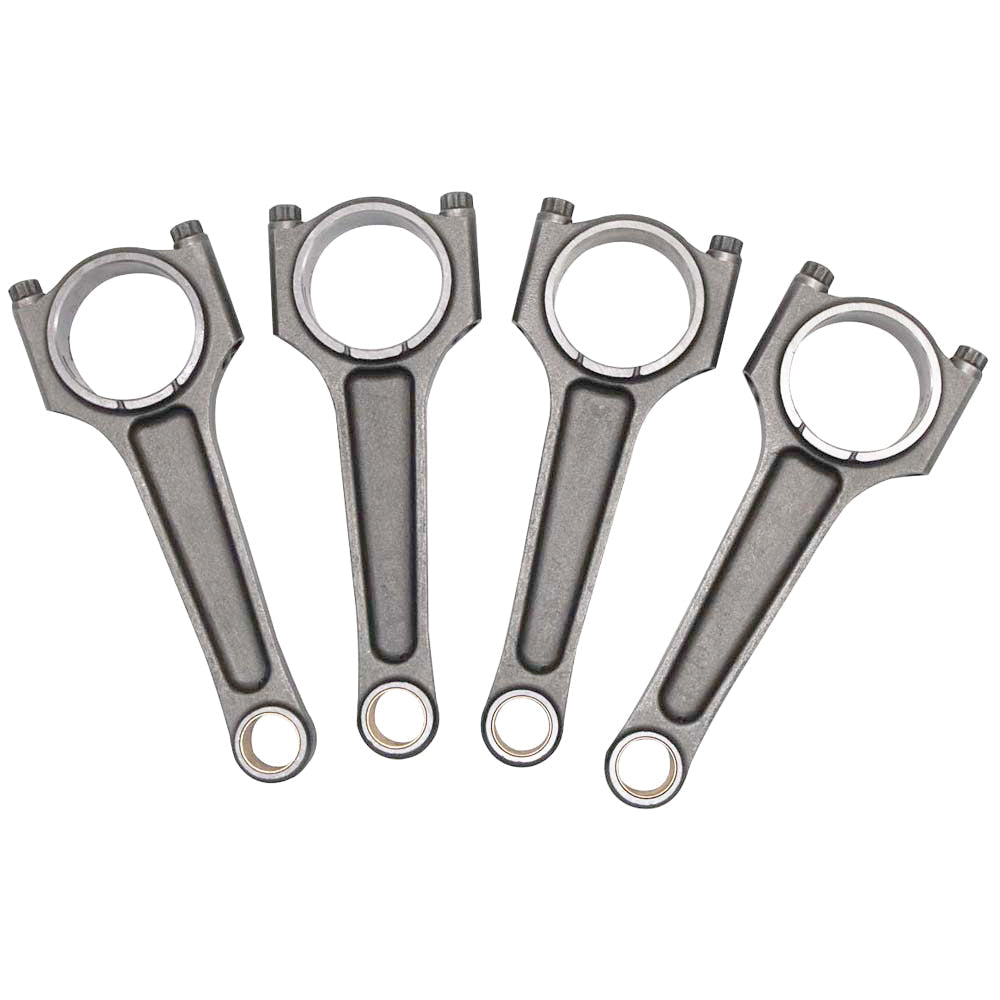 SPA Turbo Forged piston and rings set 83.5mm VW 2.0L 16V ABF + VW 159mm x 20mm High Performance Steel Basic Connecting Rod set 3/8" bolt (1000hp)