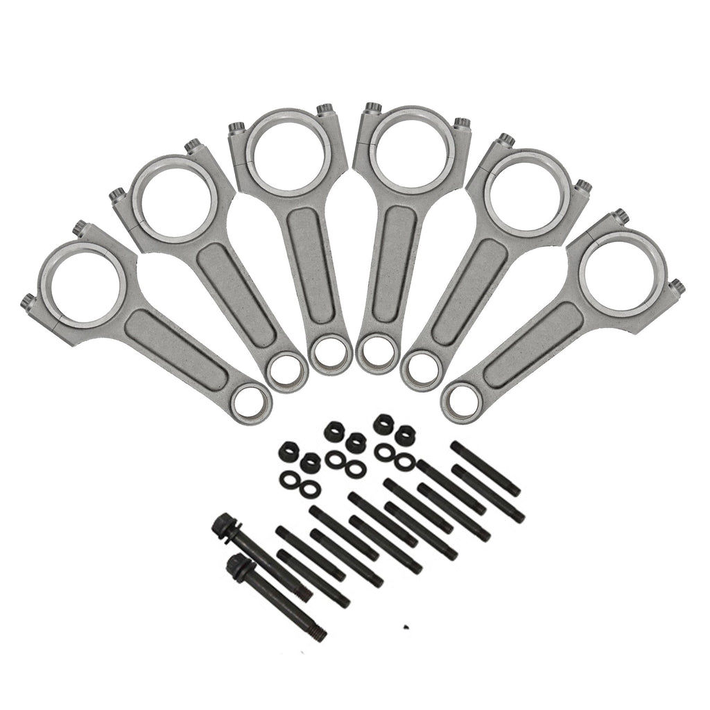 SPA Turbo Chevy II 250 / 292 INLINE SIX 6" x .927 / 152.4mm x 23.56mm high performance basic connecting rod set + Inline Six Head Stud Set