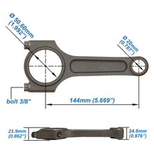 Load image into Gallery viewer, SPA Turbo VW/AUDI 2.0L TSI 144mm x 20mm High Performance Basic Connecting Rod Set 3/8" bolt (600hp)