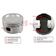 Load image into Gallery viewer, SPA Turbo Forged piston and rings set 83mm VW  9A 2.0L 16V