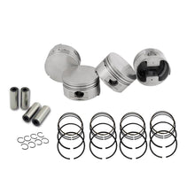 Load image into Gallery viewer, SPA Turbo Forged flat top piston and rings set 83.5mm VW ABA 2.0L 8V + VW 159mm x 20mm High Performance Steel Basic Connecting Rod set 3/8" bolt (1000hp)