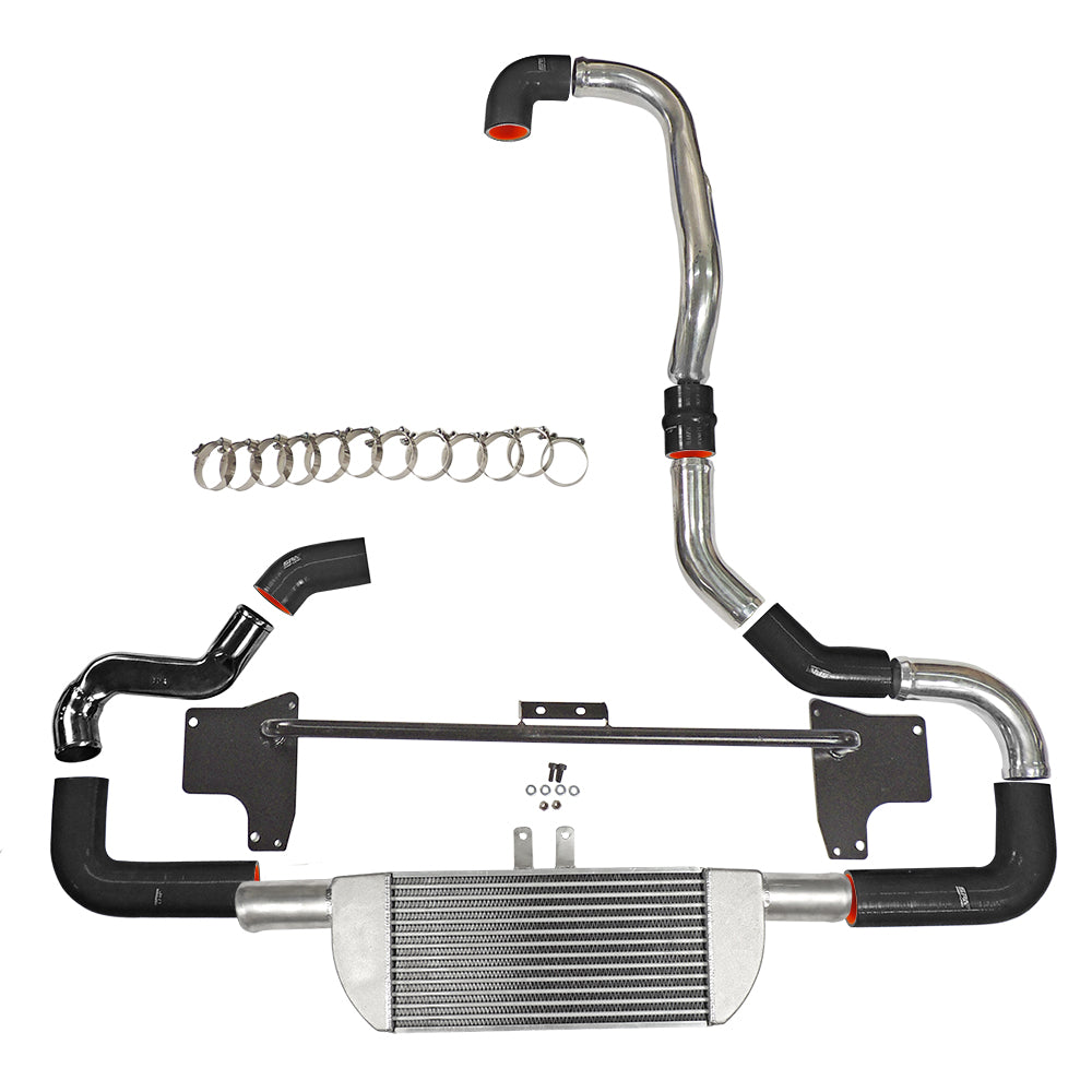SPA Turbo VW GOLF 1.8 20V TRANSVERSAL FRONT MOUNT INTERCOOLER KIT FOR TMA06 - BLACK HOSES