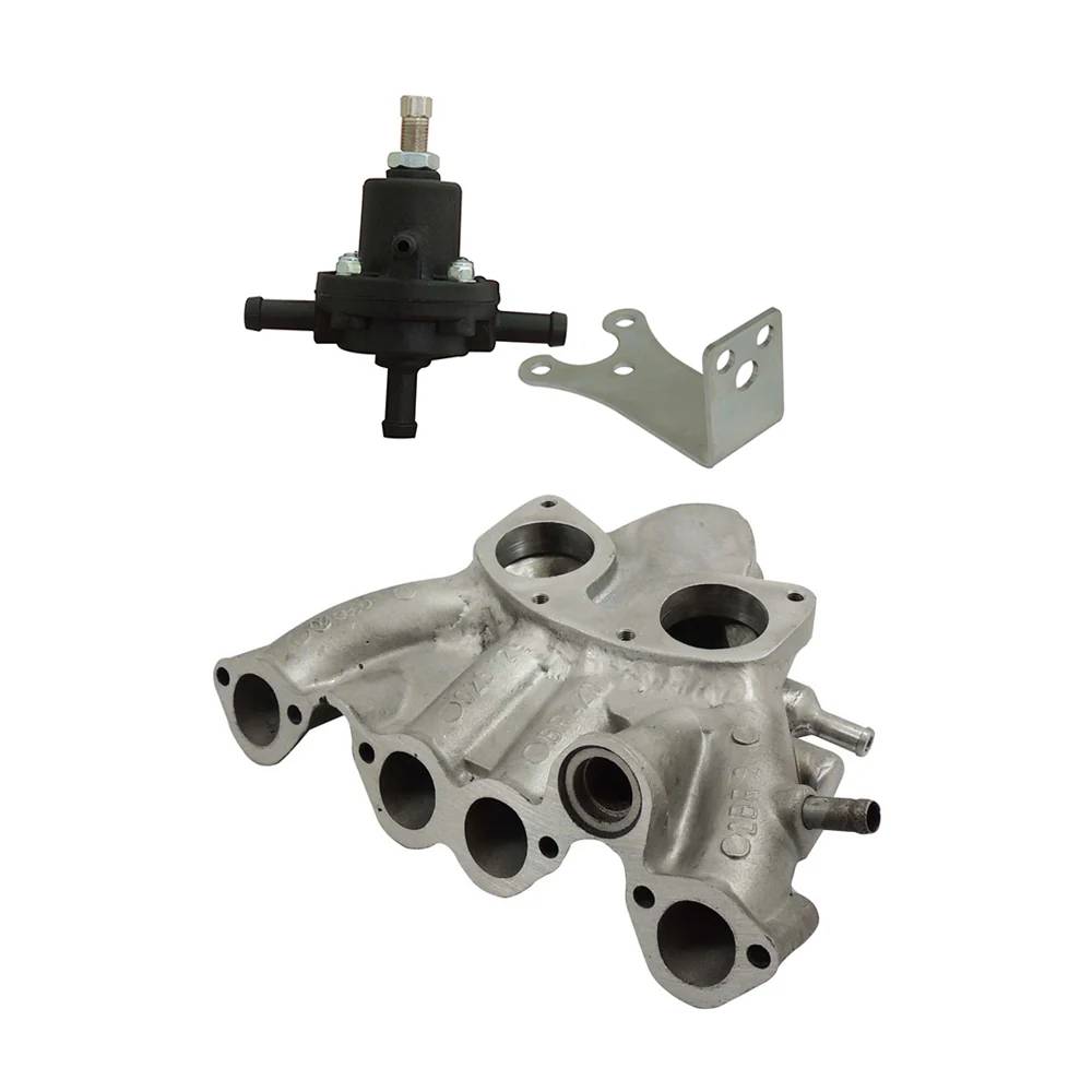 SPA Turbo VW MKI MKII GTI 1.8L 2.0L 8V SOHC SINGLE DOWNDRAFT INTAKE MANIFOLD + 0-30 PSI Fuel pressure regulator + Bracket