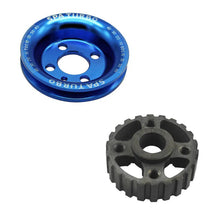 Load image into Gallery viewer, SPA Turbo VW syncro Audi 80 90 100 4000 rabbit 1.8 8v underdrive Pulley - BLUE + VW 8V super light crank timing gear